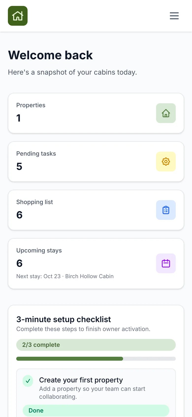 Dashboard on a phone